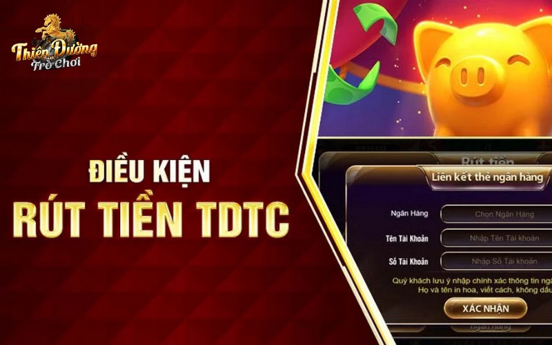 Hướng dẫn rút tiền thành công tại TDTC